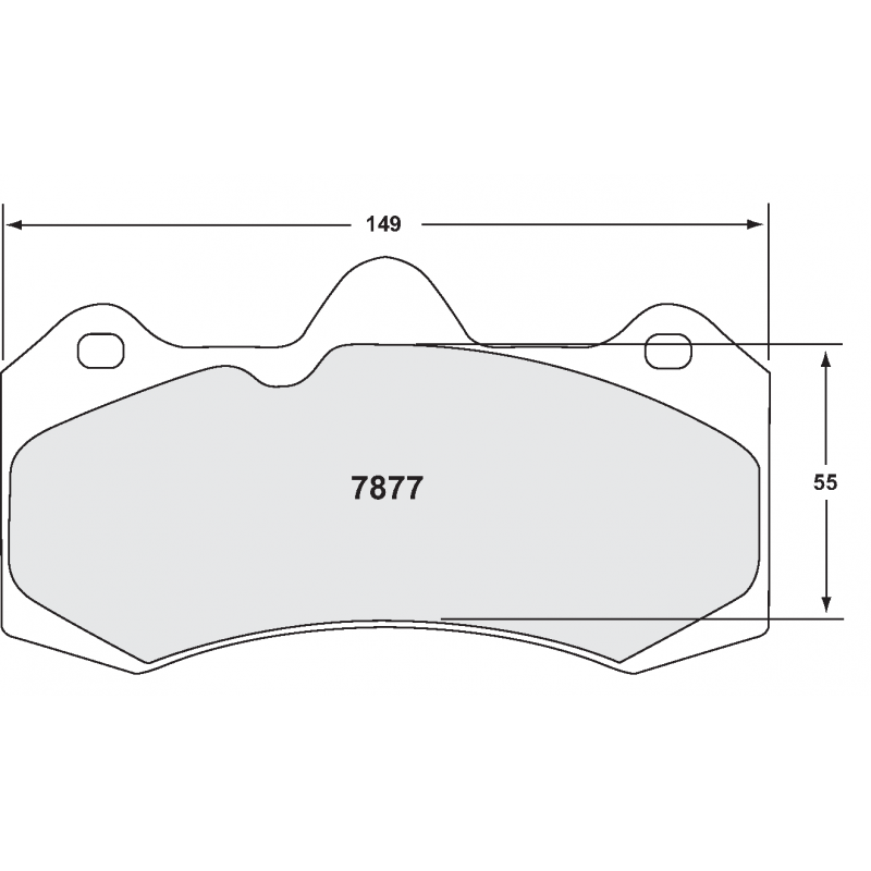 Fast road / track day compound. Street brake pads - Vauxhall VXR8 (AP kit)Front pad